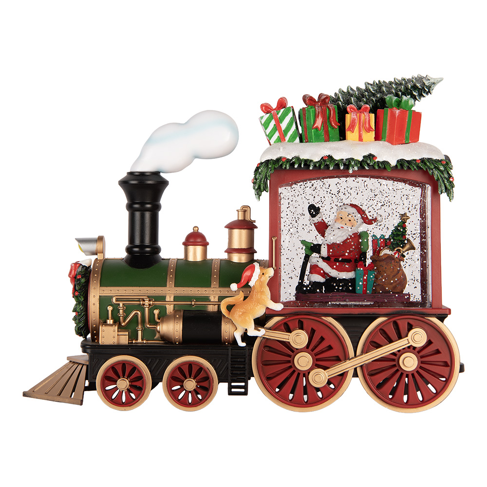 Muziekdoos trein met LED 31x10x24 cm / 3xAA