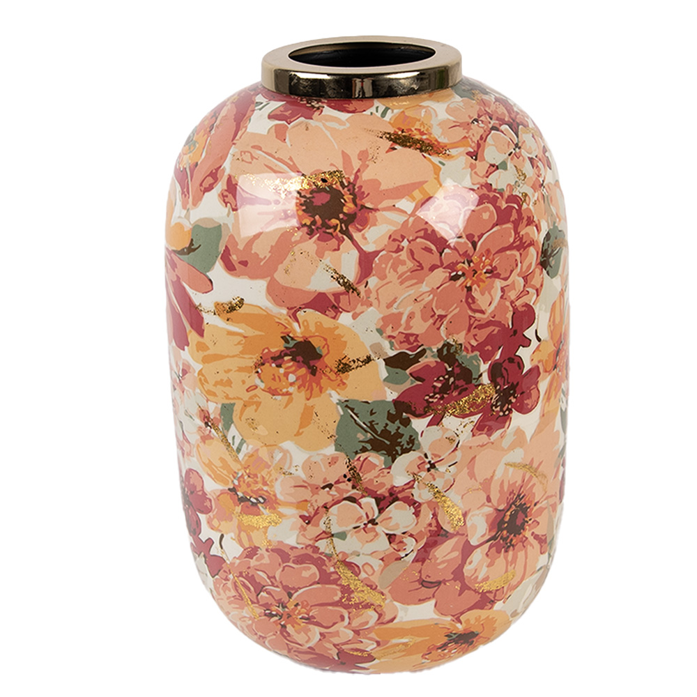 Vase décoratif Beige Orange Ø 17x25 cm