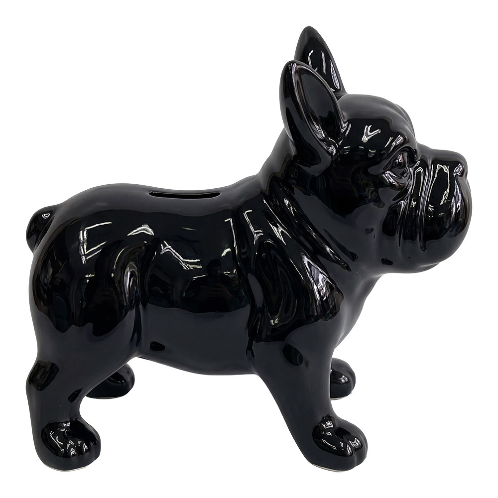 Tirelire Chien Noir 20x9x17 cm