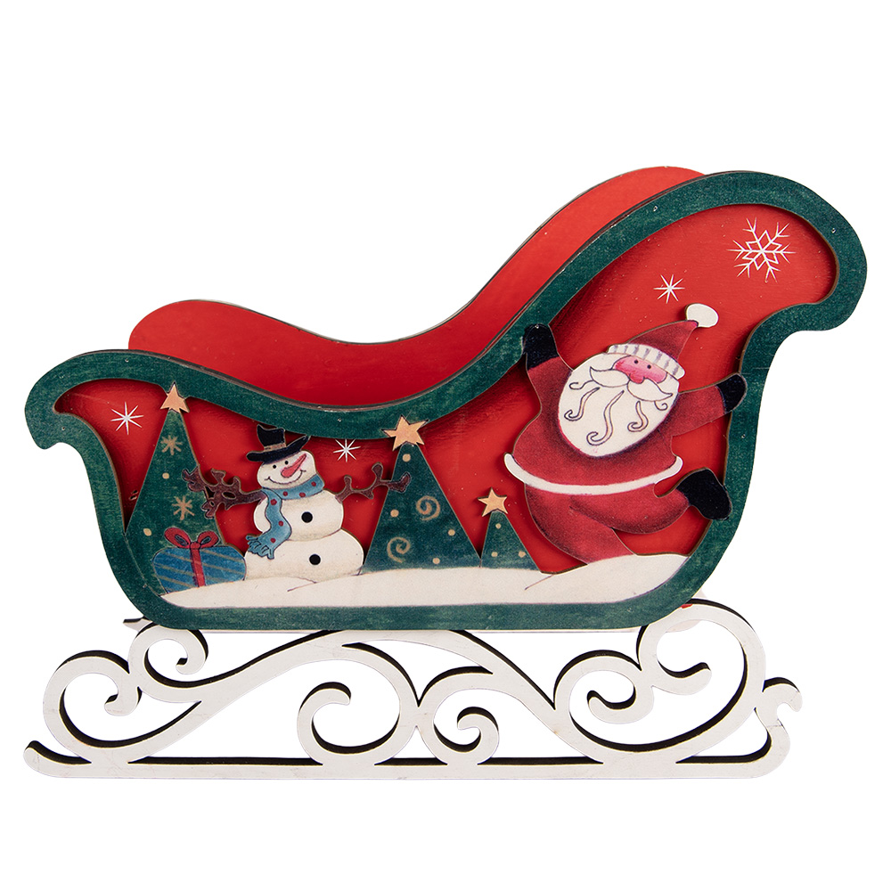 Decoratie slee 24x20x32 cm