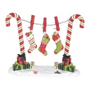 Decoration Candy canes Red Green 32x10x25 cm