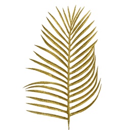 [65808] Deko Blatt Goldfarbig 21x2x51 cm