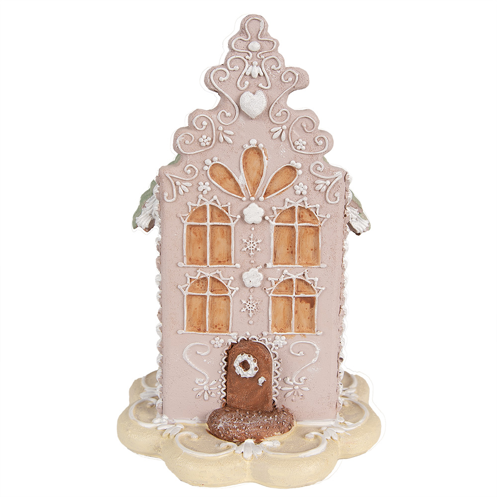 Decoration house Pink 13x13x20 cm