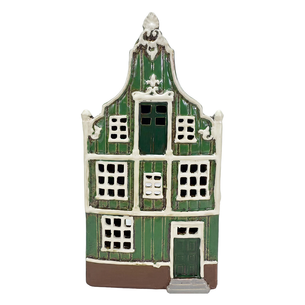 Waxinelichthouder huis 13x9x26 cm