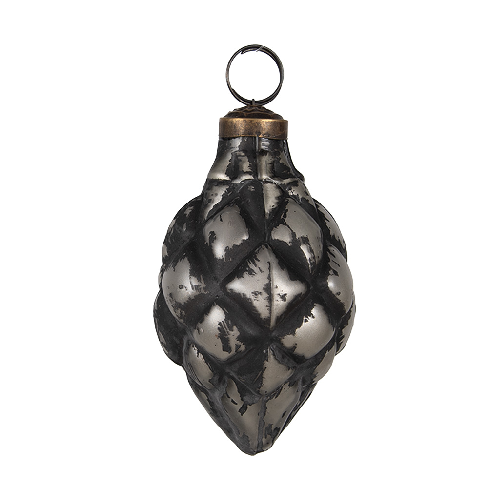 Palla di natale Nero Ø 6x11 cm