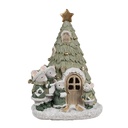 Décoration famille de souris vert LED 12x10x17 cm