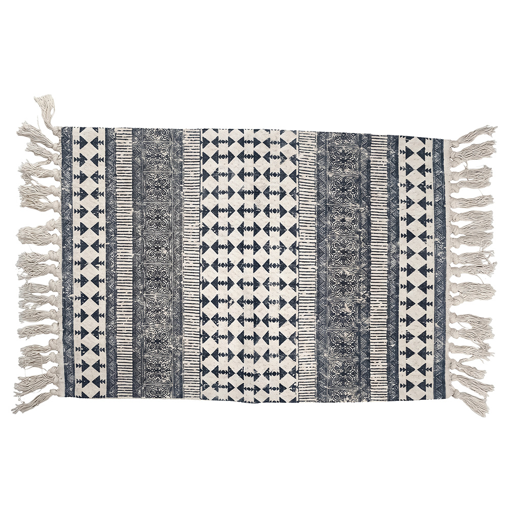 Tappetino Beige Blu 60x90 cm