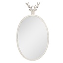 Specchio da Parete Bianco 50x10x89 cm