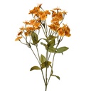 Decorative Artificial Branch with flowers Yellow Green 8x8x63 cm