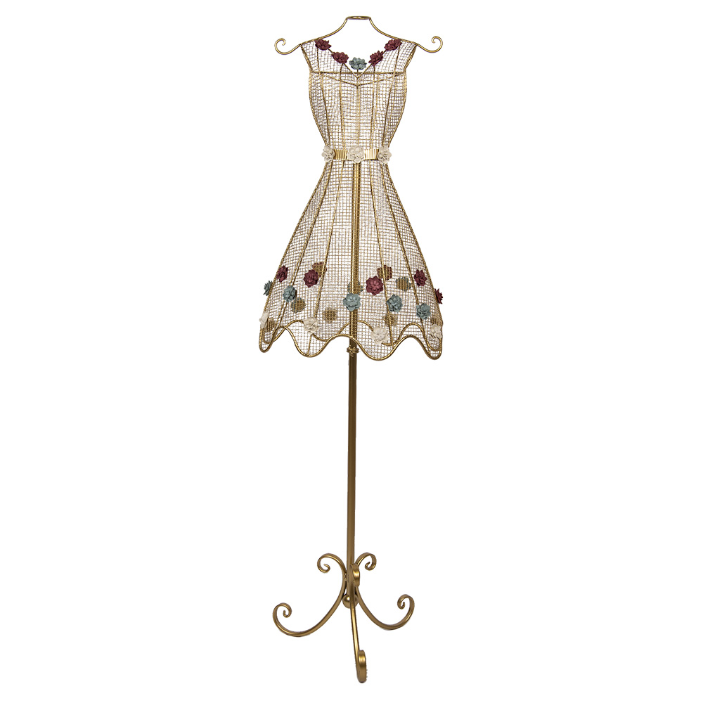 Mannequin Femme Couleur or Rouge 42x28x151 cm