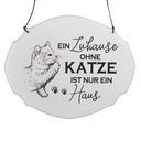 Textschild Weiß Schwarz 18x1x15 cm