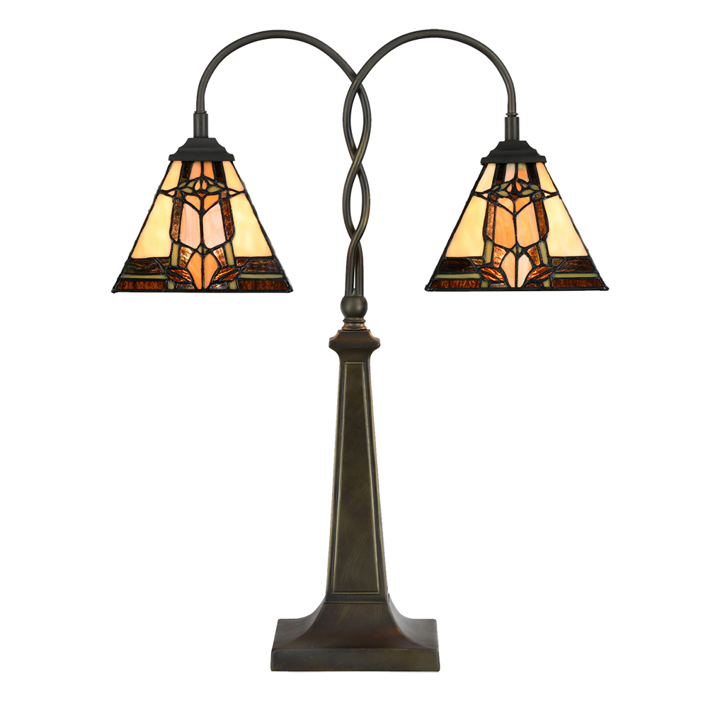 Tafellamp Tiffany 48x19x66 cm E27/max 2x40W