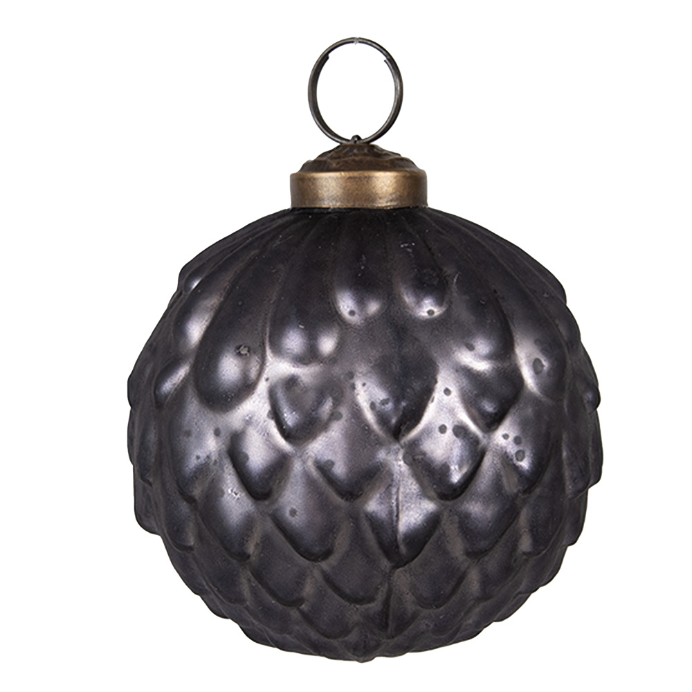 Boule de Noël Gris Ø 8x8 cm