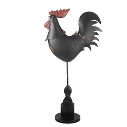 [6Y5845] Decoratie haan 33x12x64 cm