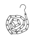 Catena Nero 100 cm