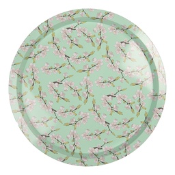 [6BL0181] Plateau décoratif Vert Ø 32x2 cm