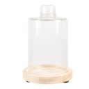 Glasglocke Transparent Braun Ø 11x17 cm
