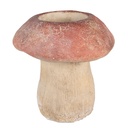 Flower Mushroom Pot Inside Brown Red Ø 21x23 cm