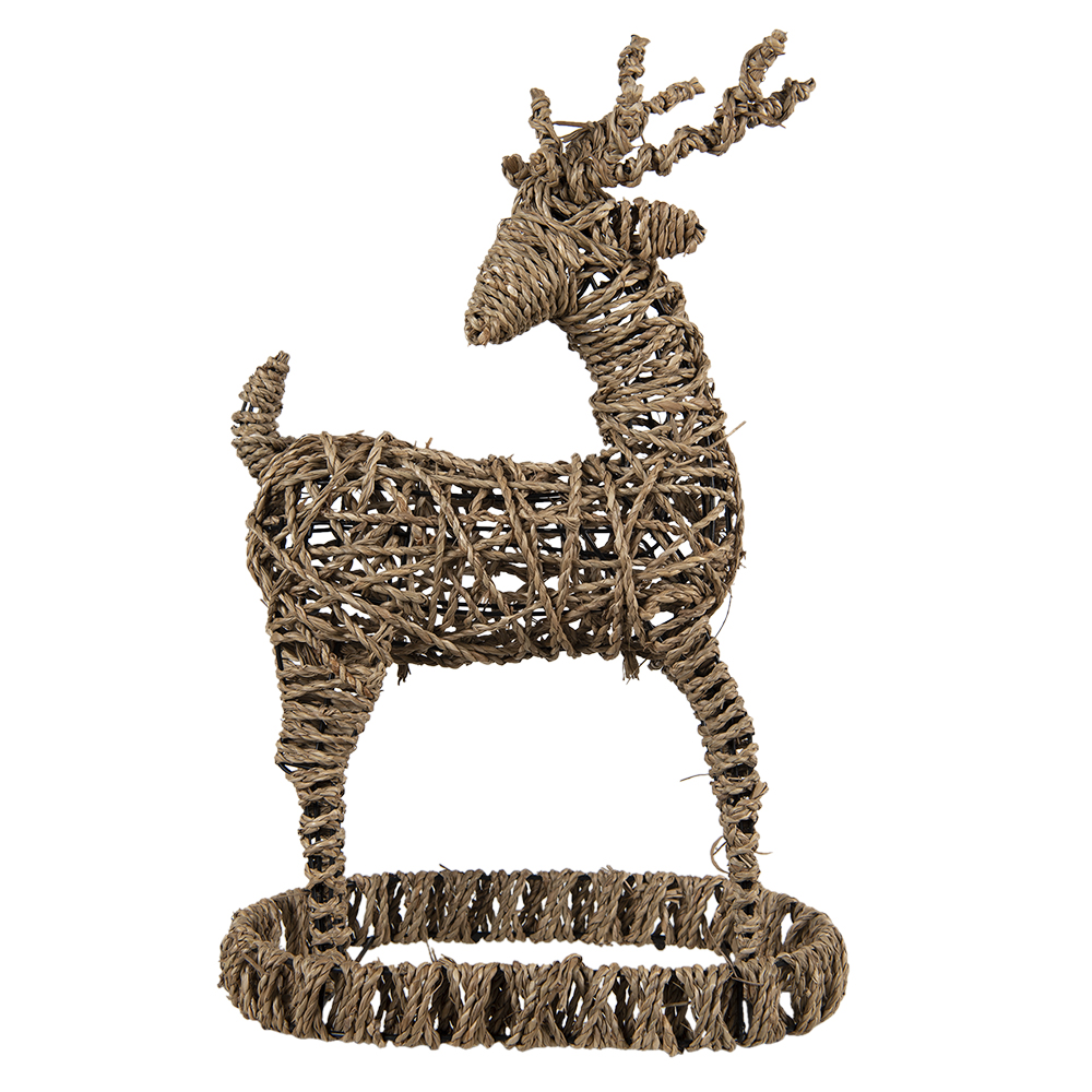 Decoratie rendier 30x20x49 cm