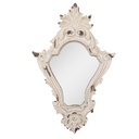 Specchio da Parete Bianco Marrone 27x5x42 cm