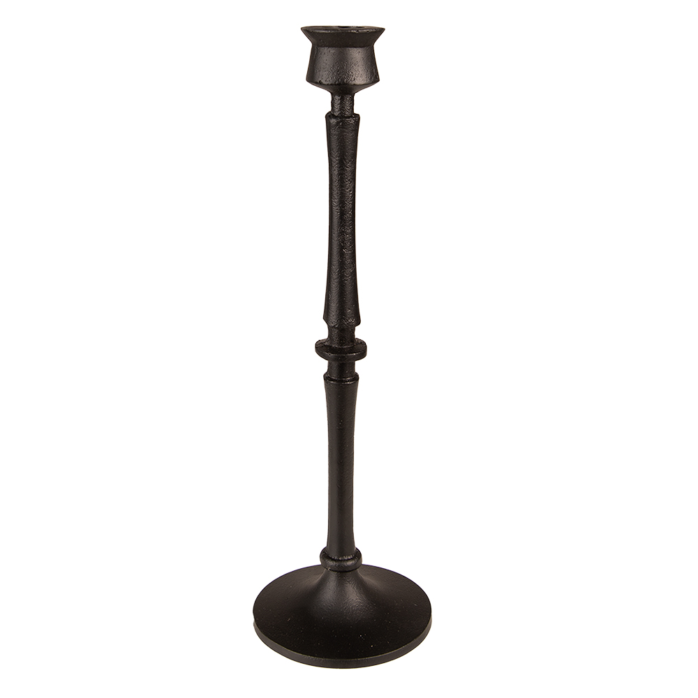 Portacandele Nero Ø 10x33 cm