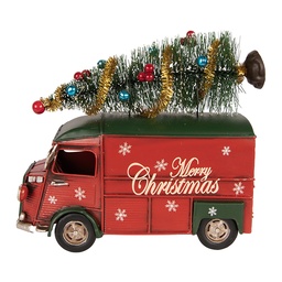 [6Y6232] Model Bus Red 21x10x17 cm