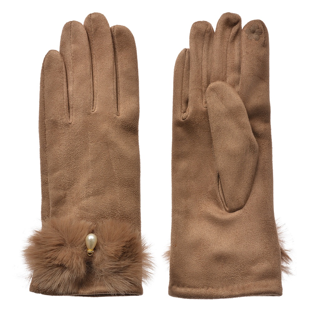 Winter Gloves Brown 9x23 cm