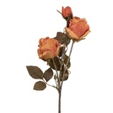 Decorative Artificial Branch with flowers Orange Green 12x12x70 cm
