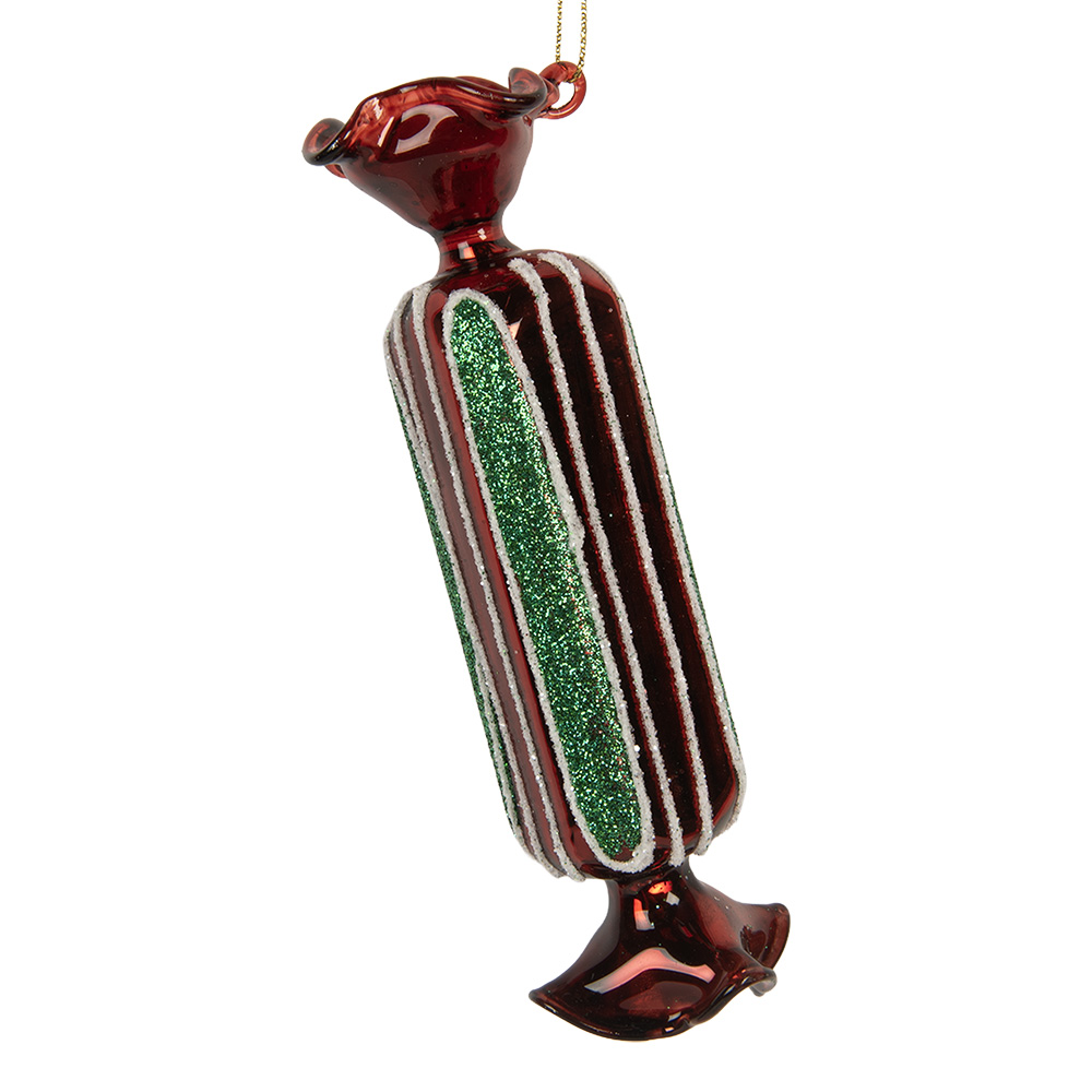 Boule de Noël Rouge Vert Ø 4x15 cm