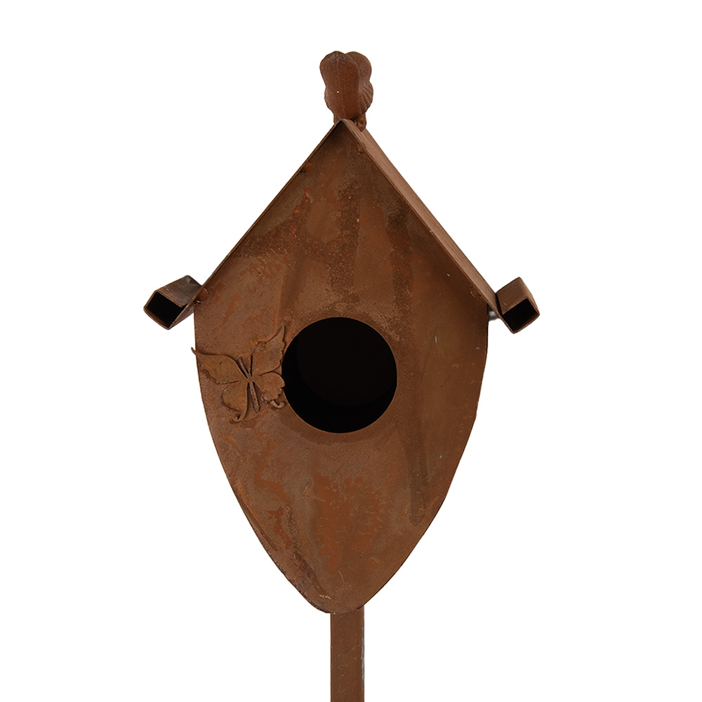 Decorative Garden Stake House Brown 12x12x84 cm