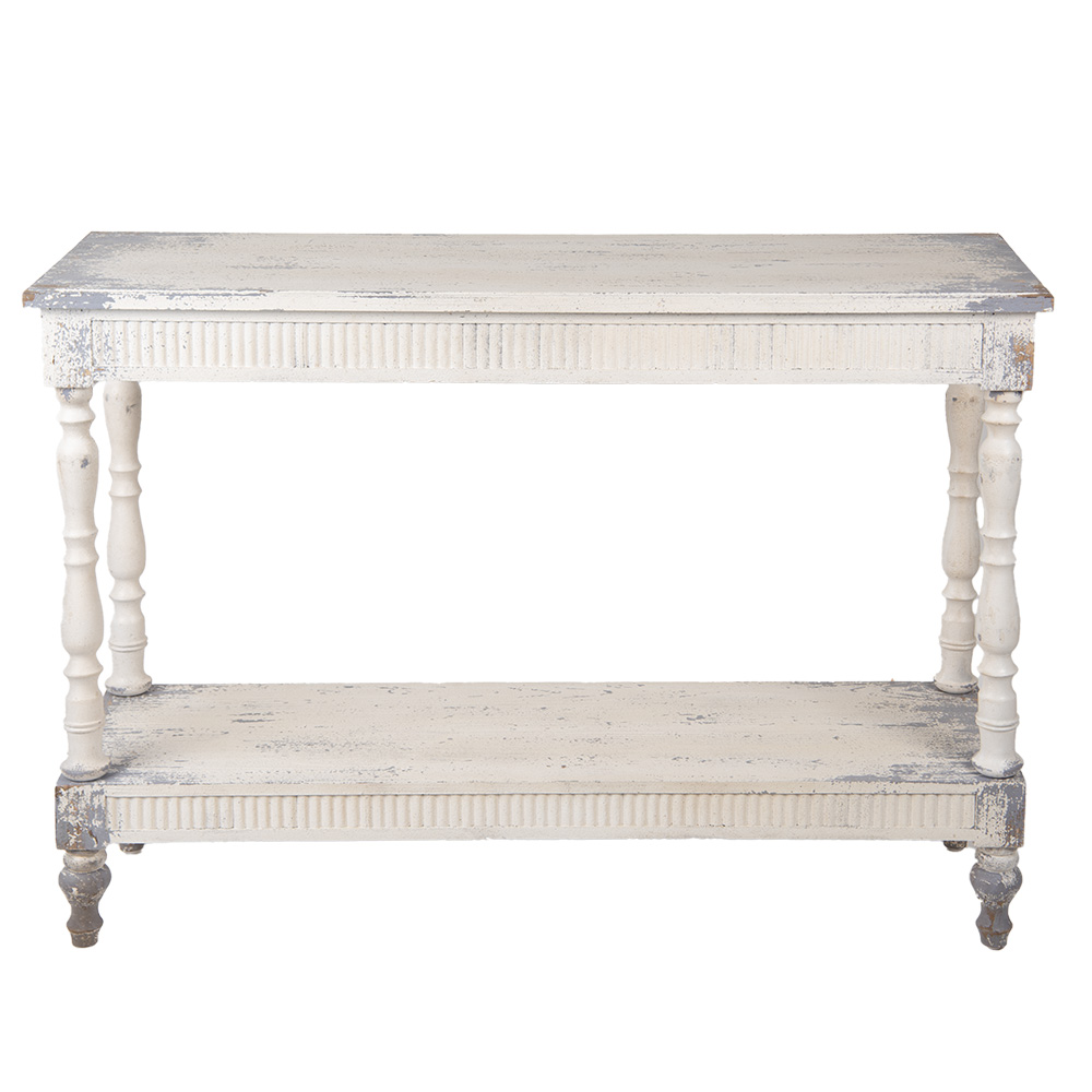 Wandtisch Weiß Grau110x35x78 cm