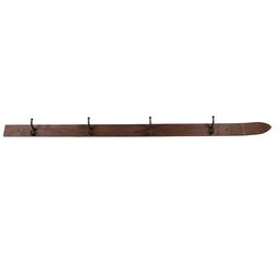 [5H0727] Wandgarderobe 4 haken Braun 170x8x12 cm