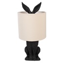 Table Lamp Rabbit Black Beige Ø 20x43 cm E27/max 1x60W