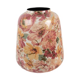 [66385] Decorative Vase Pink Grey Ø 35x52 cm