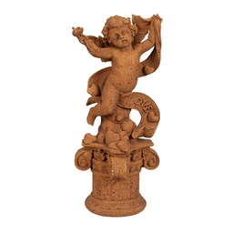 [6PR4075] Decorazione angelo Marrone 13x13x30 cm