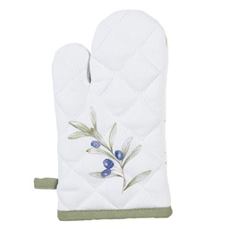 [OLF44K] Guanto forno bambino Beige Verde 12x21 cm