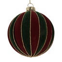 Weihnachtskugel Rot Grün Ø 8x8 cm