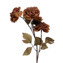 Decorative Artificial Branch with flowers Orange Green 8x10x90 cm