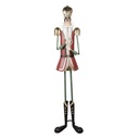 Deko Nussknacker Rot Goldfarbig 39x39x174 cm