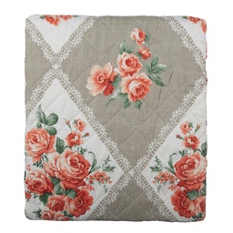 [Q196.061] Copriletto Grigio Rosa 240x260 cm