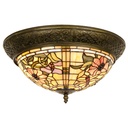 Ceiling Lamp Tiffany Beige, Pink Ø 38x19 cm E14/max 2x40W