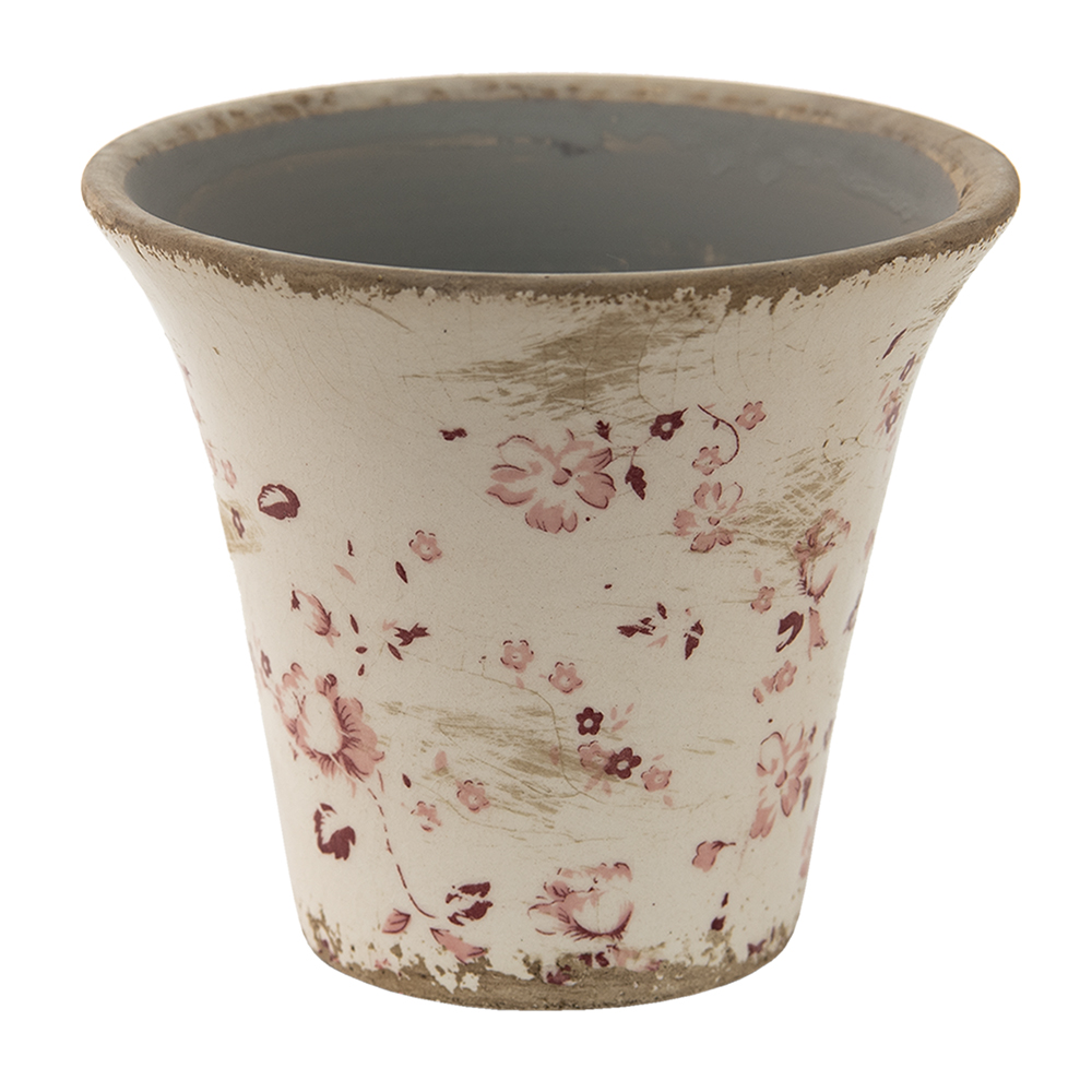 Pot de fleurs d'intérieur Rose, Beige Ø 12x11 cm