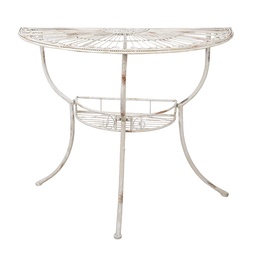 [5Y0884] Beistelltisch Weiß 90x48x76 cm