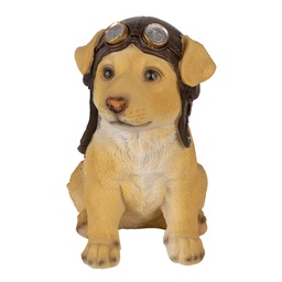 [6PR3368] Deko Hund Braun 14x10x16 cm