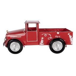 [6Y6014] Decoration Camion Rosso 42x18x19 cm