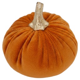 [67017O] Decorazione Zucca Arancio Ø 9x8 cm