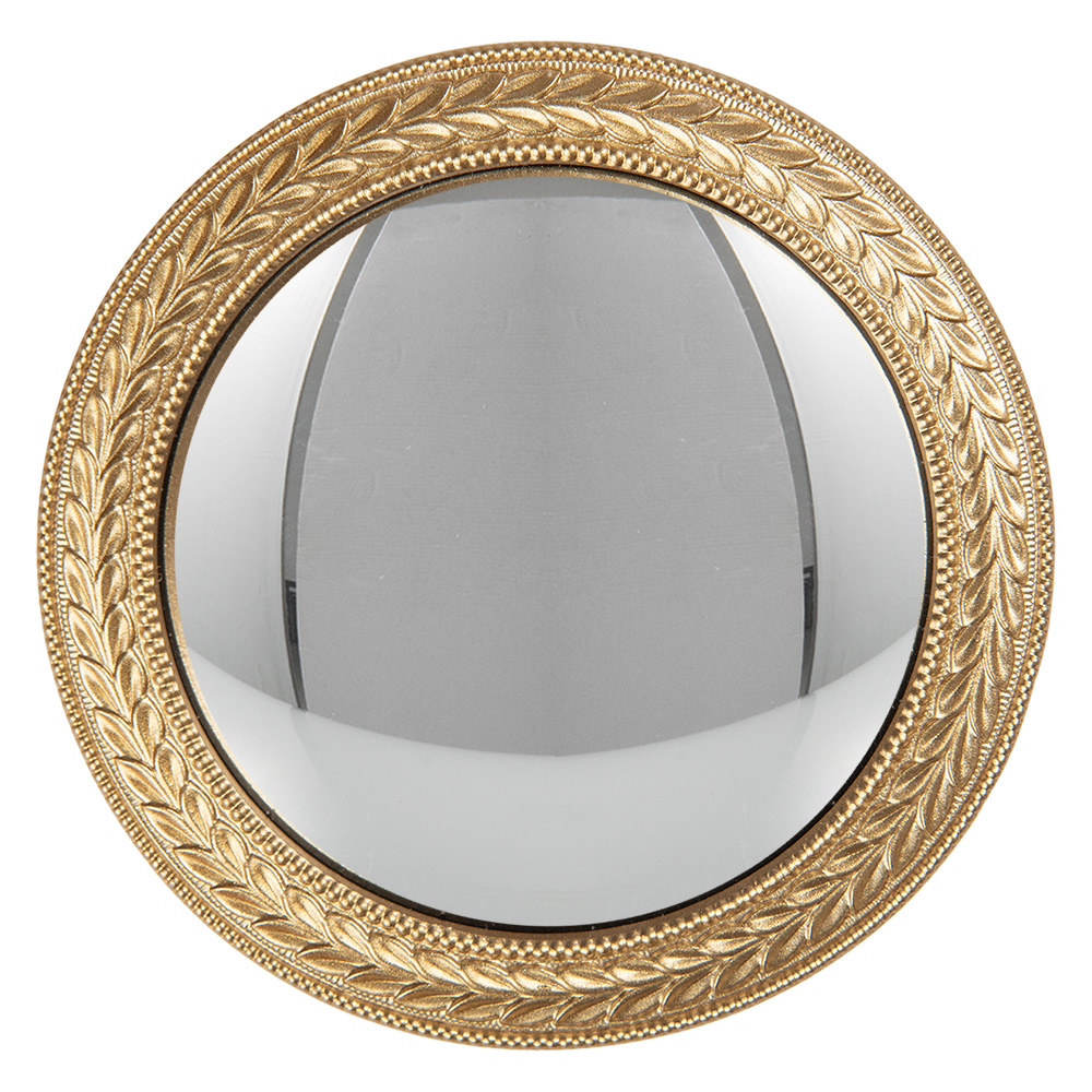 Miroir mural Couleur or Ø 13x2 cm