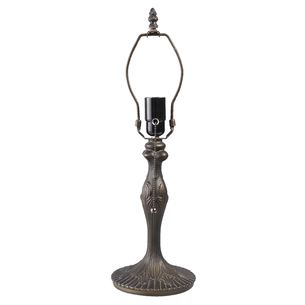 Lamp Base Table Lamp Tiffany Brown Ø 15x42 cm E27/max 1x60W