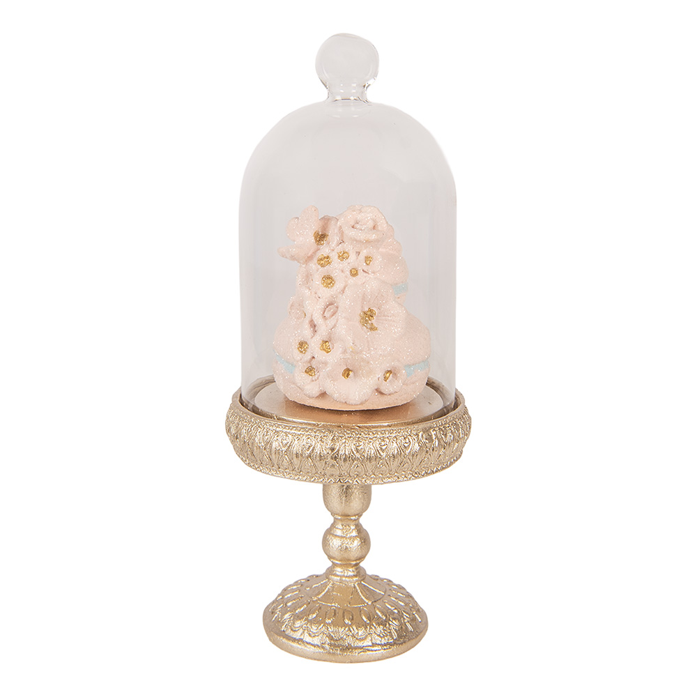 Stolp met decoratie Ø 7x17 cm