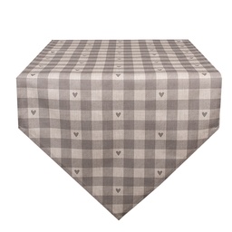 [LVT65G] Chemin de table Beige Gris 50x160 cm